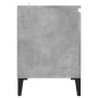 Mueble de TV con patas metal gris hormigón 103,5x35x50 cm en Muebles TV | Comprar online en Foro24