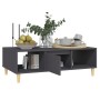 Mesa de centro de madera contrachapada gris 103,5x60x35cm