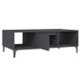 Mesa de centro de madera contrachapada gris 103,5x60x35cm