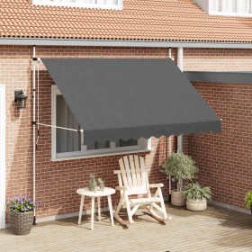 Toldo retráctil de operación manual antracita 300 cm