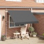 Toldo retráctil de operación manual antracita 300 cm