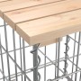 Banco de jardín con cesta de gaviones madera maciza de pino von vidaXL, Gartenbänke - Ref: Foro24-3196242, Preis: 181,39 €, R...
