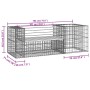 Garden bench with gabion basket impregnated pine wood by vidaXL, garden benches - Ref: Foro24-3196244, Price: 185,58 €, Disco...