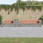 Banco de jardín con cesta de gaviones madera abeto Douglas von vidaXL, Gartenbänke - Ref: Foro24-3196249, Preis: 464,70 €, Ra...