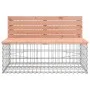 Banco de jardín con cesta de gaviones madera abeto Douglas von vidaXL, Gartenbänke - Ref: Foro24-3196249, Preis: 464,70 €, Ra...