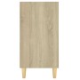 Aparador de madera contrachapada roble Sonoma 103,5x35x70 cm
