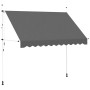 Toldo retráctil de operación manual antracita 300 cm