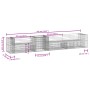 Garden bench with gabion basket impregnated pine wood by vidaXL, garden benches - Ref: Foro24-3196250, Price: 465,79 €, Disco...