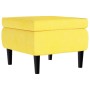 Wingback chair with yellow mustard velvet footstool by vidaXL, Armchairs - Ref: Foro24-3115938, Price: 252,41 €, Discount: %