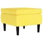 Wingback chair with yellow mustard velvet footstool by vidaXL, Armchairs - Ref: Foro24-3115938, Price: 266,70 €, Discount: %
