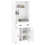 Tall white plywood sideboard 69.5x34x180 cm by vidaXL, Sideboards - Ref: Foro24-3200489, Price: 140,00 €, Discount: %