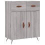 Tall gray Sonoma plywood sideboard 69.5x34x180 cm by vidaXL, Sideboards - Ref: Foro24-3200495, Price: 140,61 €, Discount: %