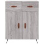 Tall gray Sonoma plywood sideboard 69.5x34x180 cm by vidaXL, Sideboards - Ref: Foro24-3200495, Price: 140,61 €, Discount: %