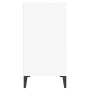 Aparador de madera contrachapada blanco 60x35x70 cm