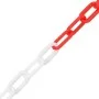 Red and white plastic warning chains 100 m Ø4 mm by vidaXL, Safety signs - Ref: Foro24-150924, Price: 67,42 €, Discount: %