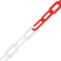 Red and white plastic warning chains 100 m Ø4 mm by vidaXL, Safety signs - Ref: Foro24-150924, Price: 58,48 €, Discount: %