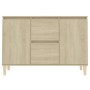 Aparador madera de ingeniería roble Sonoma 101x35x70 cm