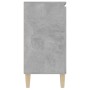 Aparador madera de ingeniería gris hormigón 101x35x70 cm