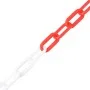 Red and white plastic warning chains 30 m long Ø8 mm by vidaXL, Safety signs - Ref: Foro24-150927, Price: 40,69 €, Discount: %