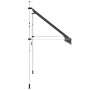 Toldo retráctil de operación manual antracita 300 cm
