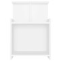 Mesitas de noche 2 uds madera contrachapada blanco 40x35x60 cm