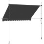 Toldo retráctil de operación manual antracita 300 cm