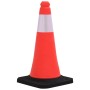 Reflective traffic cones with heavy base 4 pcs 50 cm by vidaXL, Road and traffic signs - Ref: Foro24-150941, Price: 55,02 €, ...