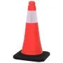 Reflective traffic cones with heavy base 4 pcs 50 cm by vidaXL, Road and traffic signs - Ref: Foro24-150941, Price: 52,94 €, ...