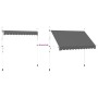 Toldo retráctil de operación manual antracita 300 cm