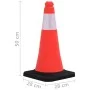 Reflective traffic cones with heavy base 4 pcs 50 cm by vidaXL, Road and traffic signs - Ref: Foro24-150941, Price: 52,94 €, ...