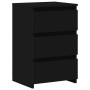 Mesitas de noche 2 uds madera de ingeniería negro 40x35x62,5cm