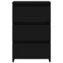 Mesitas de noche 2 uds madera de ingeniería negro 40x35x62,5cm