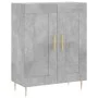 Aparador alto madera contrachapada gris hormigón 69,5x34x180 cm by vidaXL, Sideboards - Ref: Foro24-3189945, Price: 122,57 €,...