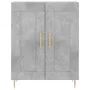 Aparador alto madera contrachapada gris hormigón 69,5x34x180 cm by vidaXL, Sideboards - Ref: Foro24-3189945, Price: 122,57 €,...