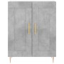 Aparador alto madera contrachapada gris hormigón 69,5x34x180 cm by vidaXL, Sideboards - Ref: Foro24-3189945, Price: 123,89 €,...
