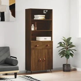 Hohes Sideboard aus braunem Eichensperrholz, 69,5 x 34 x 180 cm von vidaXL, Sideboards - Ref: Foro24-3200496, Preis: 136,54 €...