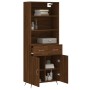 Hohes Sideboard aus braunem Eichensperrholz, 69,5 x 34 x 180 cm von vidaXL, Sideboards - Ref: Foro24-3200496, Preis: 140,13 €...