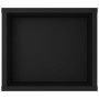 Mueble de TV colgante madera contrachapada negro 100x30x26,5 cm en Muebles TV | Comprar online en Foro24