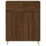 Hohes Sideboard aus braunem Eichensperrholz, 69,5 x 34 x 180 cm von vidaXL, Sideboards - Ref: Foro24-3200496, Preis: 140,13 €...