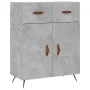 Aparador alto madera contrachapada gris hormigón 69,5x34x180 cm de vidaXL, Aparadores - Ref: Foro24-3200493, Precio: 132,28 €...