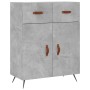 Hohes Sideboard aus betongrauem Sperrholz, 69,5 x 34 x 180 cm von vidaXL, Sideboards - Ref: Foro24-3200493, Preis: 133,89 €, ...