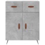 Hohes Sideboard aus betongrauem Sperrholz, 69,5 x 34 x 180 cm von vidaXL, Sideboards - Ref: Foro24-3200493, Preis: 133,89 €, ...