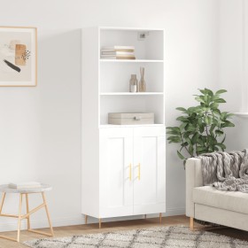 Hohes weißes Sperrholz-Sideboard 69,5 x 34 x 180 cm von vidaXL, Sideboards - Ref: Foro24-3189941, Preis: 135,85 €, Rabatt: %