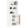 Hohes weißes Sperrholz-Sideboard 69,5 x 34 x 180 cm von vidaXL, Sideboards - Ref: Foro24-3189941, Preis: 130,39 €, Rabatt: %