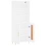 Aparador alto madera contrachapada blanco 69,5x34x180 cm de vidaXL, Aparadores - Ref: Foro24-3189941, Precio: 139,95 €, Descu...
