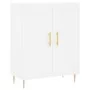 Hohes weißes Sperrholz-Sideboard 69,5 x 34 x 180 cm von vidaXL, Sideboards - Ref: Foro24-3189941, Preis: 130,39 €, Rabatt: %