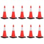 Reflective traffic cones with heavy base 10 units 75 cm by vidaXL, Road and traffic signs - Ref: Foro24-150944, Price: 198,78...
