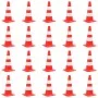 Reflective traffic cones 20 units red and white 50 cm by vidaXL, Road and traffic signs - Ref: Foro24-150947, Price: 160,48 €...