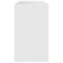 Armario auxiliar de madera contrachapada blanco 60x30x50 cm