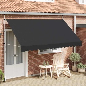 Toldo retráctil de operación manual antracita 350 cm